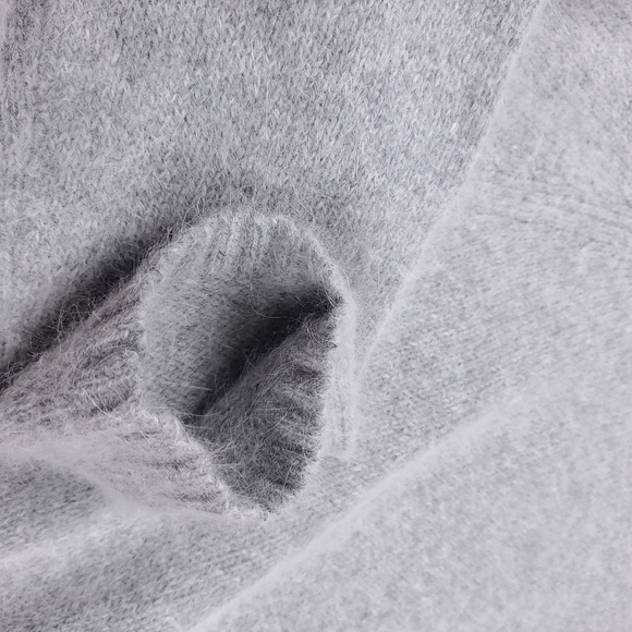 Rafaella Gray Angora Women's Cowl Neck Sweater Size Small - Picture 10 of 11